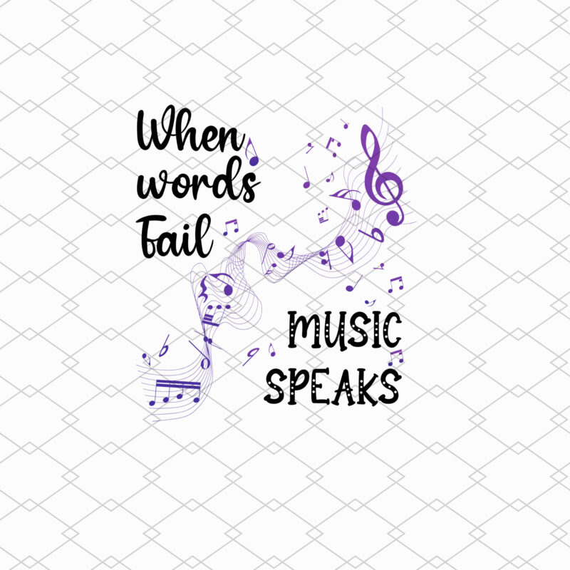 Music Teacher Gift, When Words Fail Music Speaks, Music Mug, Music Gift Mug PL