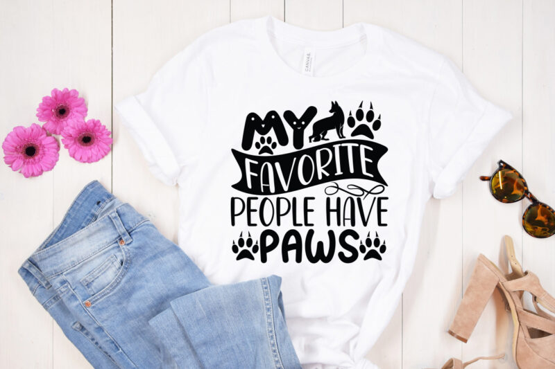 My favorite people have paws. SVG design, Moon Cat SVG, Cat SVG Files for Silhouette, Cameo & Cricut.Moon Star Animal, Luna Cat Silhouette SVG, Cat With Star, Magical Cat Clipart,