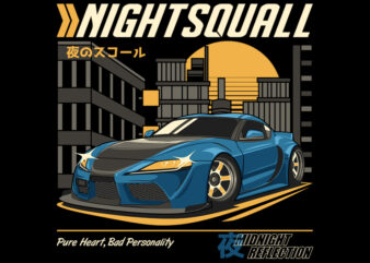 Nightsquall T shirt vector artwork