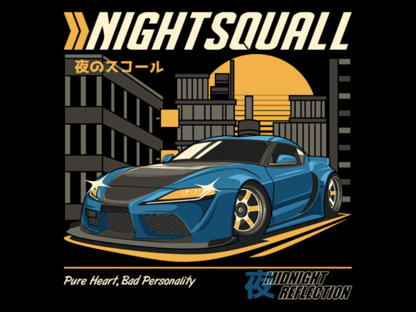 Nightsquall T shirt vector artwork