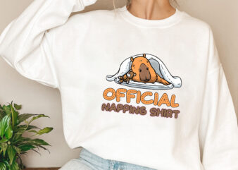 Official Napping Shirt Sleeping Capybara Pajamas Sleepyhead NL 0802 t shirt design online