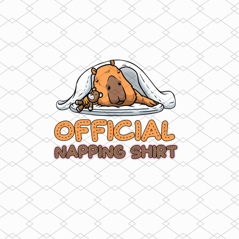 Official Napping Shirt Sleeping Capybara Pajamas Sleepyhead NL 0802