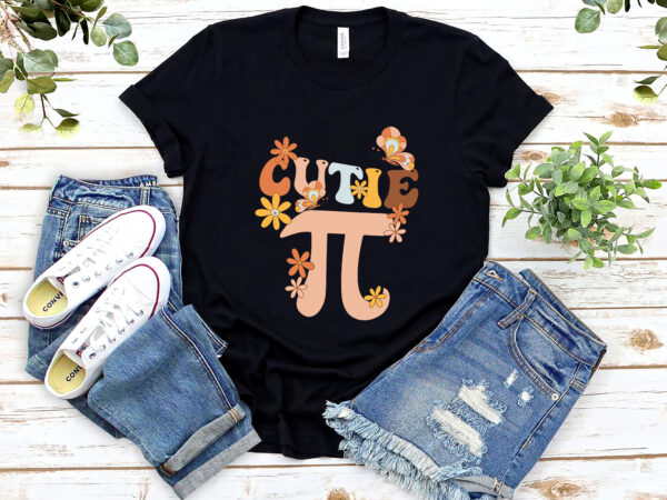 Pi day funny cute cutie pi pretty math butterfly girls pi groovy nl t shirt illustration