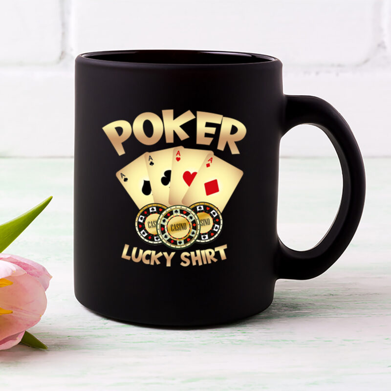 Poker Lucky Shirt Poker Player Gambling Funny Poker Gamble NL 0302