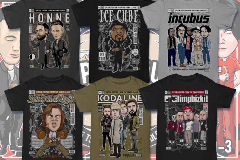 100 Pop Culture Tshirt Designs Bundle #10
