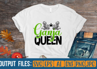 ganja queen Vector t-shirt design