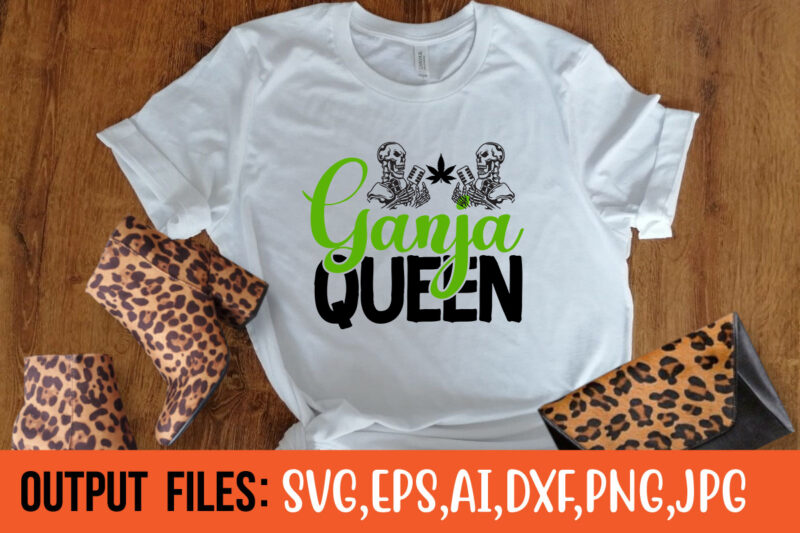 ganja queen Vector t-shirt design