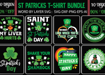 St.Patrick,s Day T-shirt Design Bundle,.studio files 100 patrick day vector t-shirt designs bundle amsterdam st.patricks day art tricks baby mardi gras number design svg buy patrick day t-shirt designs for