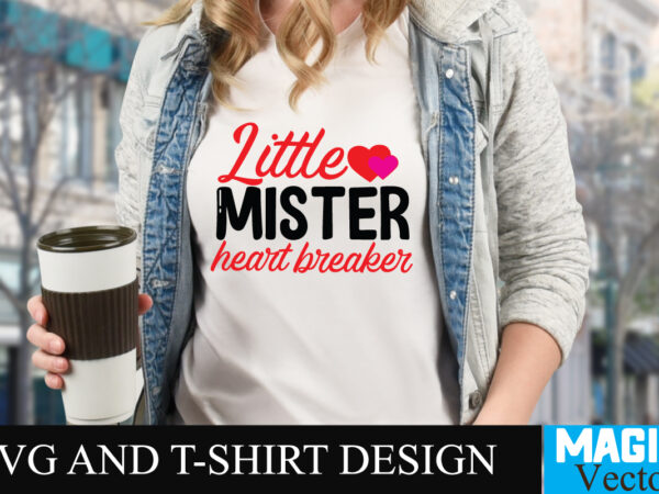 Little mister heart breaker t-shirt design,love sublimation design, love sublimation png , retro valentines svg bundle, retro valentine designs svg, valentine shirts svg, cute valentines svg, heart shirt svg, love,