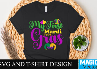 My First Mardi Gras T-Shirt Design,Happy Mardi Gras T-Shirt Design, Happy Mardi Gras SVG Cut File, 160 Mardi Gras SVG Bundle, Mardi Gras Clipart, Carnival mask silhouette, Mask SVG, Carnival