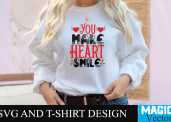 You make Heart Smile T-shirt Design,LOVE Sublimation Design, LOVE Sublimation PNG , Retro Valentines SVG Bundle, Retro Valentine Designs svg, Valentine Shirts svg, Cute Valentines svg, Heart Shirt svg, Love,