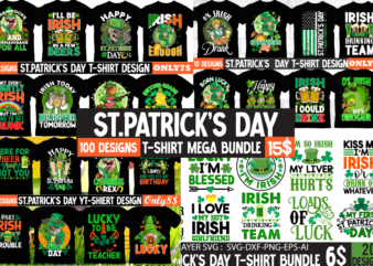 St.Patrick’s Day T-shirt Design Mega Bundle 100 Designs,St.Patrick’s Day T-shirt Design Bundle, St.Patrick’s Day T-shirt Design, St>Patrick’s Day SVG Bundle, st.patricks day,st.patricks day videos,amsterdam st.patricks day,st. patricks,st. patrick,patricks,st. patricks day,patrick,st.