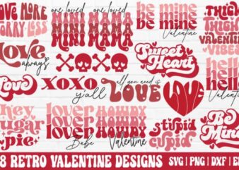 Retro Valentine’s Day Bundle SVG | PNG,100 VALENTINE’S DAY SVG BUNDLE,VALENTINE MEGA BUNDLE, 140 Designs, Heather Roberts Art Bundle, Valentines svg Bundle, Valentine’s Day Designs, Cut Files Cricut, Silhouette Valentine