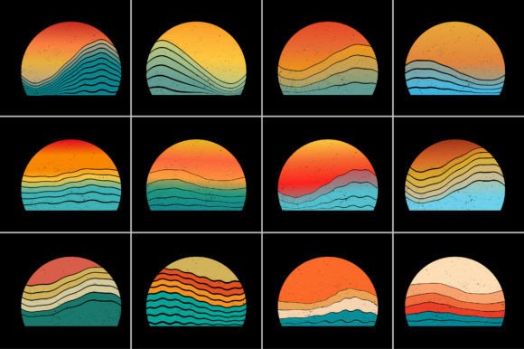 Retro Vintage Sunset Background Bundle,Sunset,Vintage,Retro,Sunset Bundle,Retro Vintage Sunset.Retro Sunset,Vintage Retro,Vintage Sunset,Retro Colorful Background,Vintage Colorful Background,Pod,T Shirt Elements,Vintage Circle Sunset,retro Circle Sunset,Sunset Graphic Design,Half Circle Vintage,Retro Striped Sunset,Vintage Striped Sunset,Distress Sunset