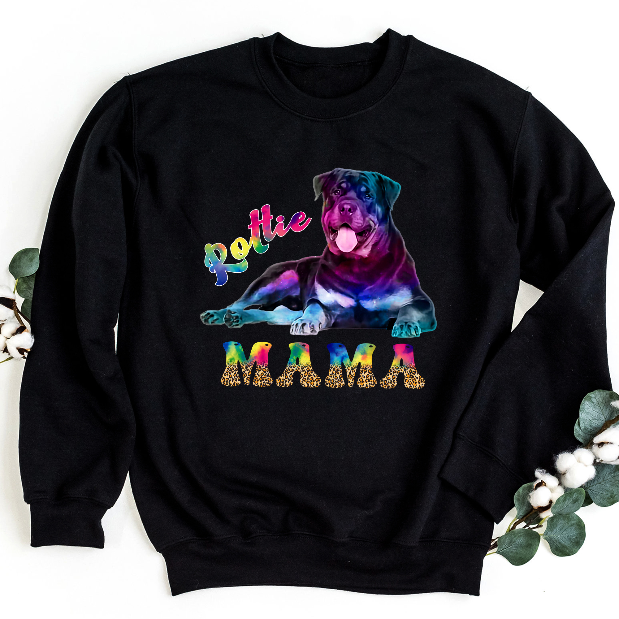 Mother Of Rotties Dogs Flower T-Shirt Mother Of Rotties Dogs Flower T-Shirt