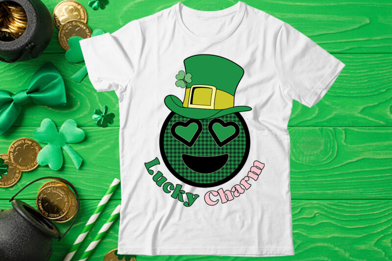 St. Patrick's Day Sublimation design bundle, St Patrick's Day Bundle,St Patrick's Day SVG Bundle,Feelin Lucky PNG, Lucky Png, Lucky Vibes, Retro Smiley Face, Leopard Png, St Patrick's Day Png, St.