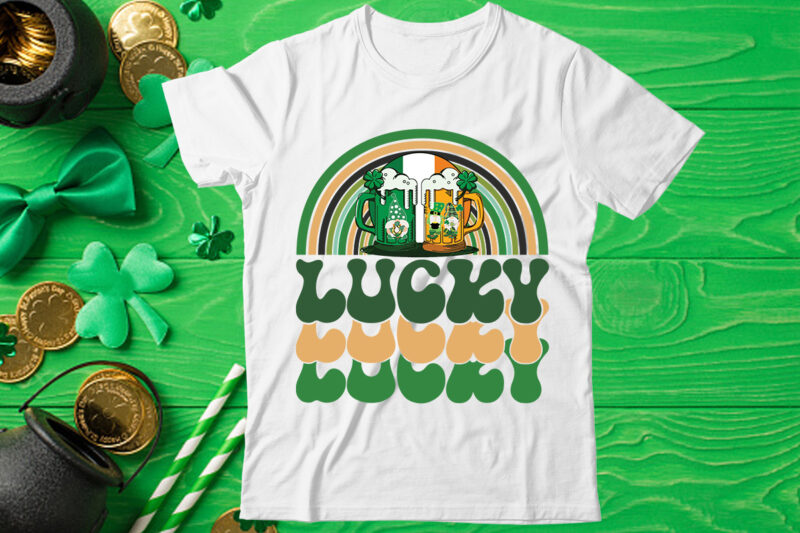 St. Patrick's Day Sublimation design bundle, St Patrick's Day Bundle,St Patrick's Day SVG Bundle,Feelin Lucky PNG, Lucky Png, Lucky Vibes, Retro Smiley Face, Leopard Png, St Patrick's Day Png, St.