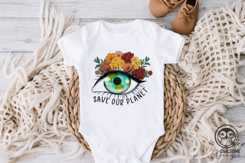 Save Our Planet Eye Png Sublimation