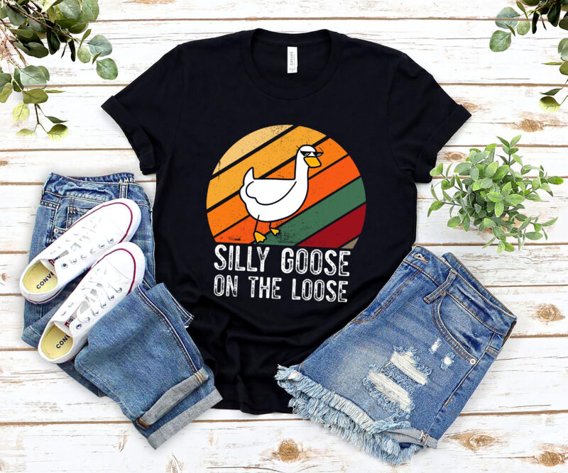 Silly Goose On The Loose Funny Goose Retro Vintage NL 2502