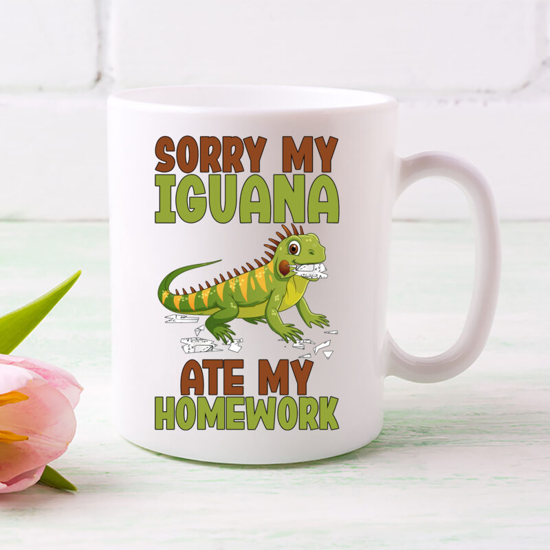 Sorry My Iguana Ate My Homework Reptile Tiny Dragon Lovers NL 0802