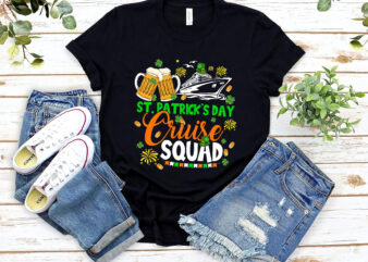St Patrick_s Day Cruise Squad 2023 Matching Group Family Vacation NL PNG FILE 2801 t shirt template vector