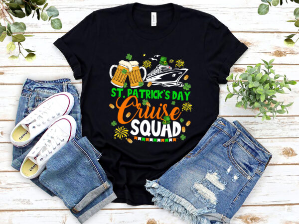 St patrick_s day cruise squad 2023 matching group family vacation nl png file 2801 t shirt template vector
