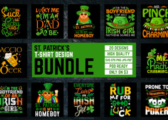 St. Patrick’s SVG T-Shirt Design Bundle,Let The Shenanigans Begin, St. Patrick’s Day svg, Funny St. Patrick’s Day, Kids St. Patrick’s Day, St Patrick’s Day, Sublimation, St Patrick’s Day SVG, St