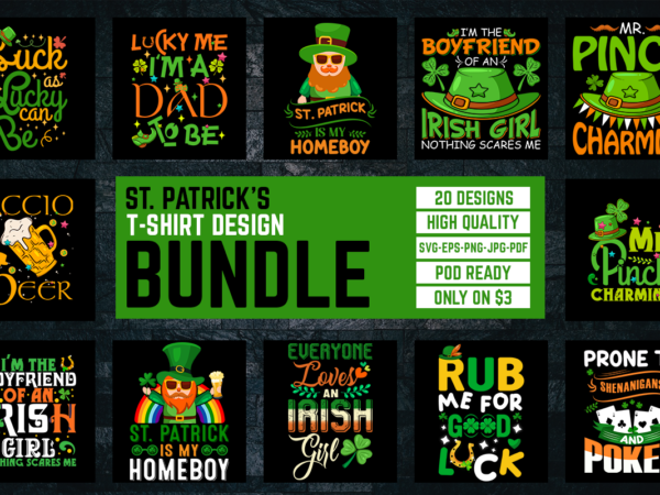 St. patrick’s svg t-shirt design bundle,let the shenanigans begin, st. patrick’s day svg, funny st. patrick’s day, kids st. patrick’s day, st patrick’s day, sublimation, st patrick’s day svg, st