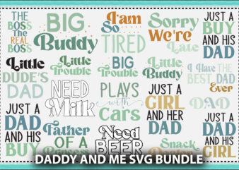 Daddy And Me Svg Bundle