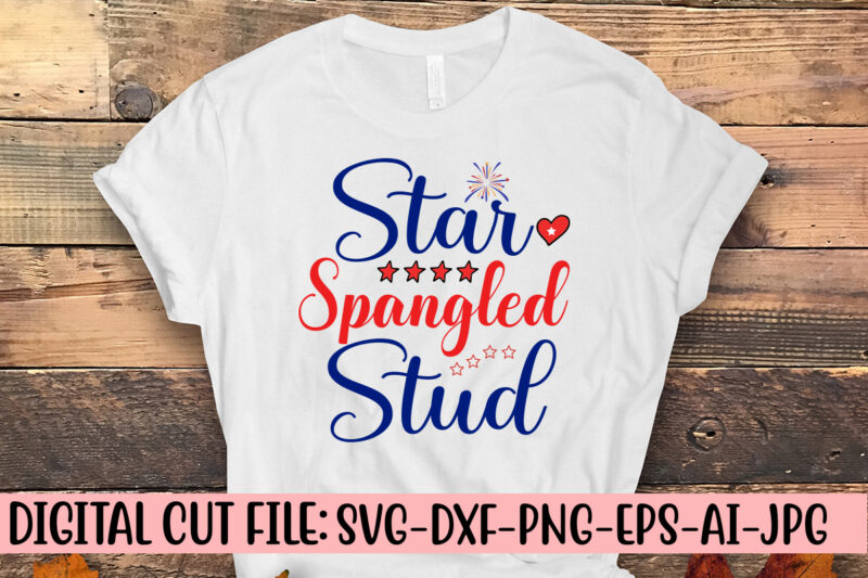 Star Spangled Stud SVG Cut File
