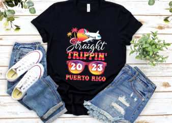 Straight Trippin_ 2023 Family Vacation Matching Family Group Puerto Rico NL t shirt template vector