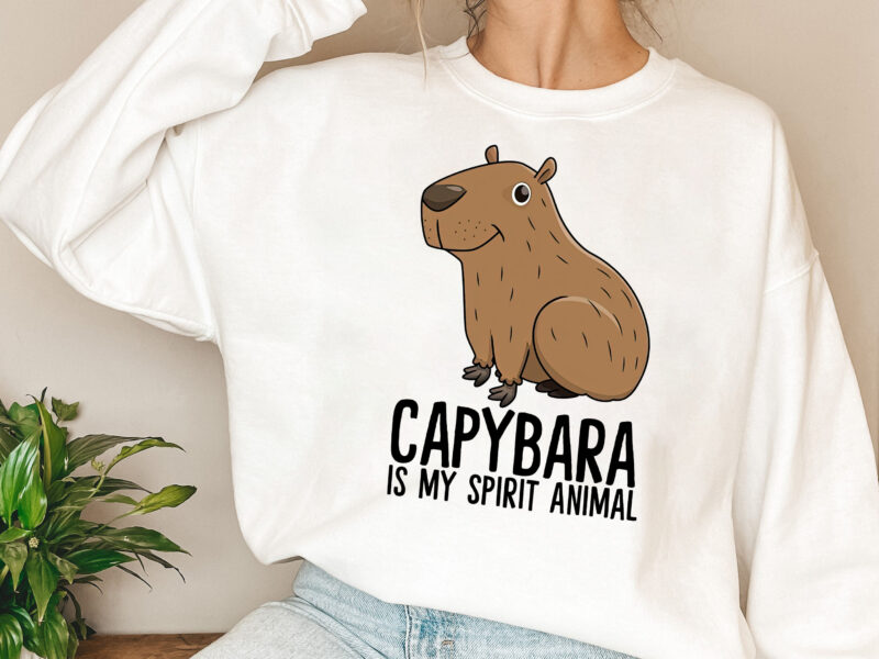 Stuffed Capybara Is My Spirit Animal Capy Bara Capibara NL 0802