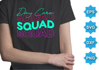 Day Case Squad, Happy back to school day shirt print template, typography design for kindergarten pre k preschool, last and first day of school, 100 days of school shirt