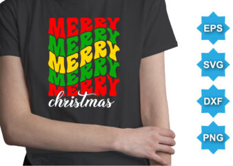 Merry Christmas, Merry Christmas shirts Print Template, Xmas Ugly Snow Santa Clouse New Year Holiday Candy Santa Hat vector illustration for Christmas hand lettered