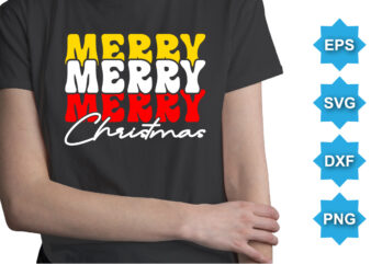 Merry Christmas, Merry Christmas shirts Print Template, Xmas Ugly Snow Santa Clouse New Year Holiday Candy Santa Hat vector illustration for Christmas hand lettered