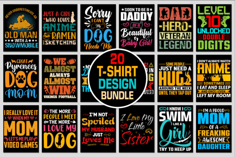 T-Shirt Design Bundle-Best T-Shirt Design