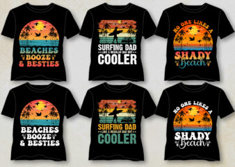 T-Shirt Design-Retro Vintage Sunset