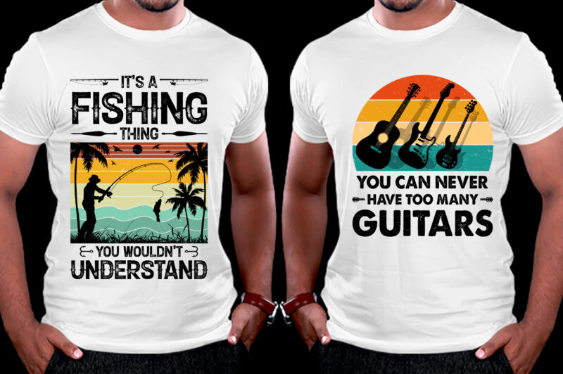 T-Shirt Design-Retro Vintage Sunset