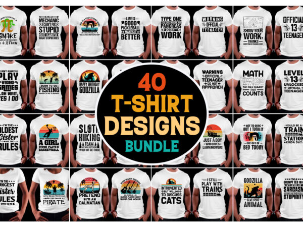 T-shirt design bundle-trendy pod best t-shirt design bundle