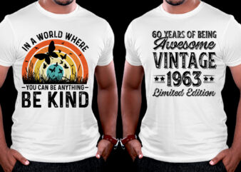 T-Shirt Design-Vintage Sunset SVG