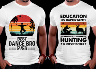 T-Shirt Design-Vintage Sunset T-Shirt Design