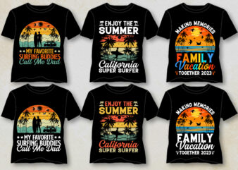 T-Shirt Design-Vintage Sunset T-Shirt Design