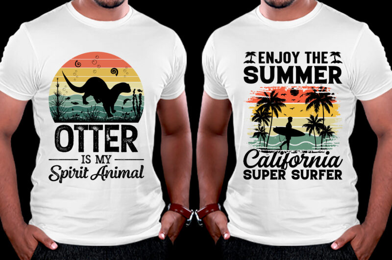 T-Shirt Design,Vintage Sunset T-Shirt
