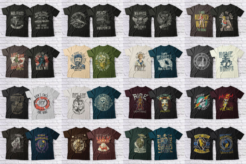 153 editable tshirt designs BUNDLE