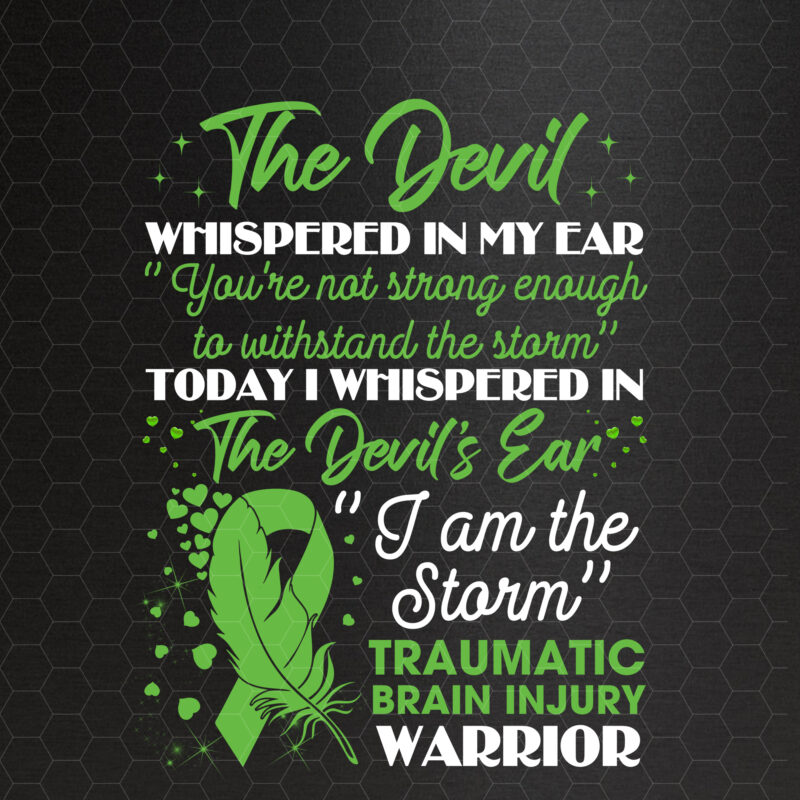 TBI awareness Traumatic Brain Injury Recovery Fighter I Am The Storm NC 0702