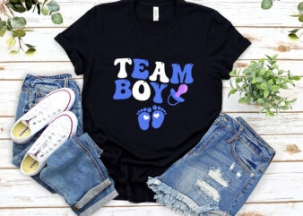 Team Boy Retro Groovy Gender Reveal Baby Group Matching NL