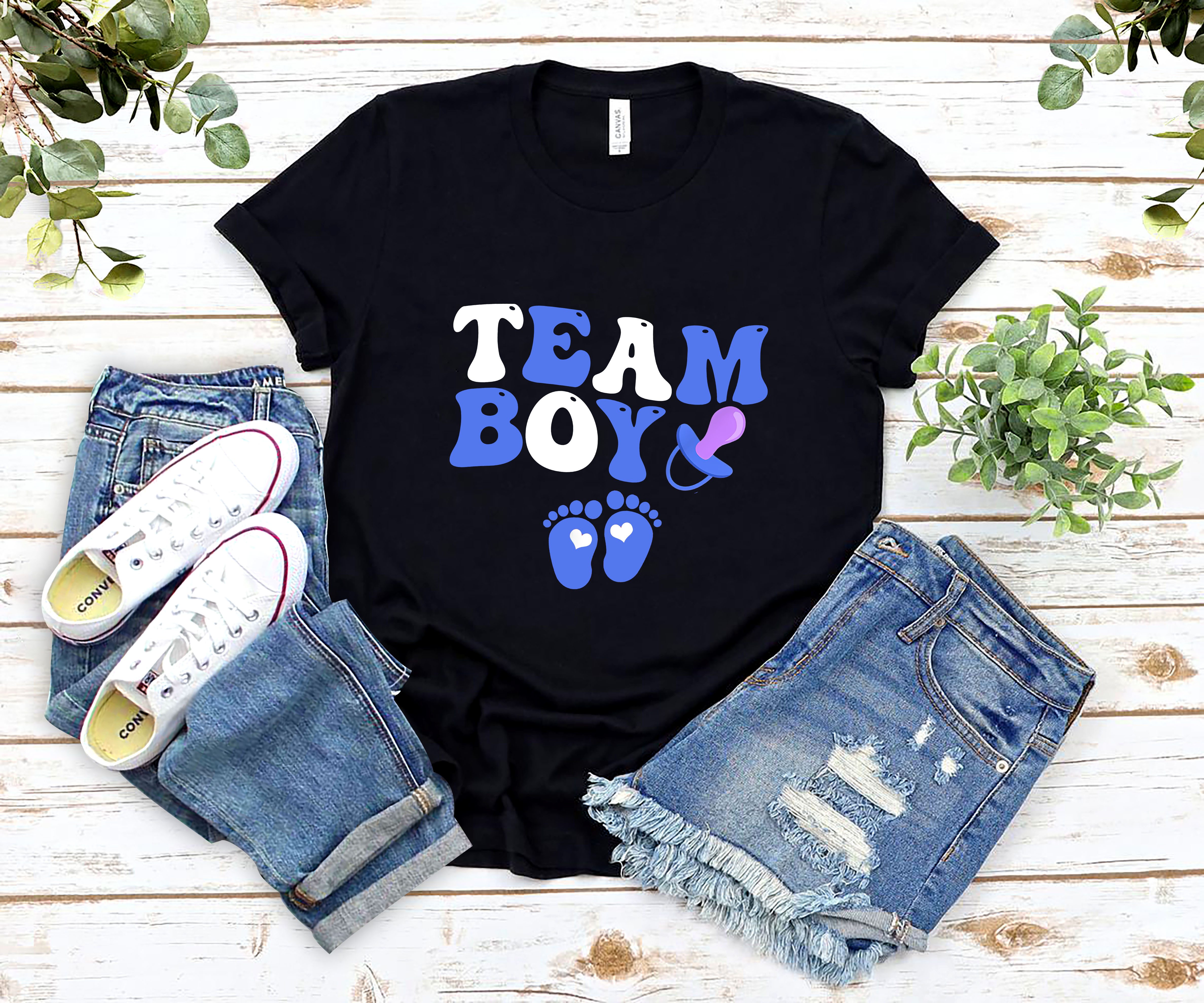 Team Boy Retro Groovy Gender Reveal Baby Group Matching NL - Buy t-shirt  designs