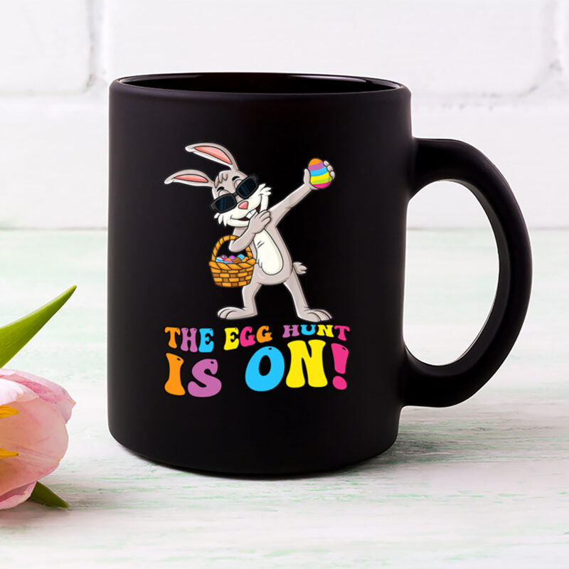 The Egg Hunt Is On Bunny Cute Easter Dabbing Bunny Funny Kids NL 1802