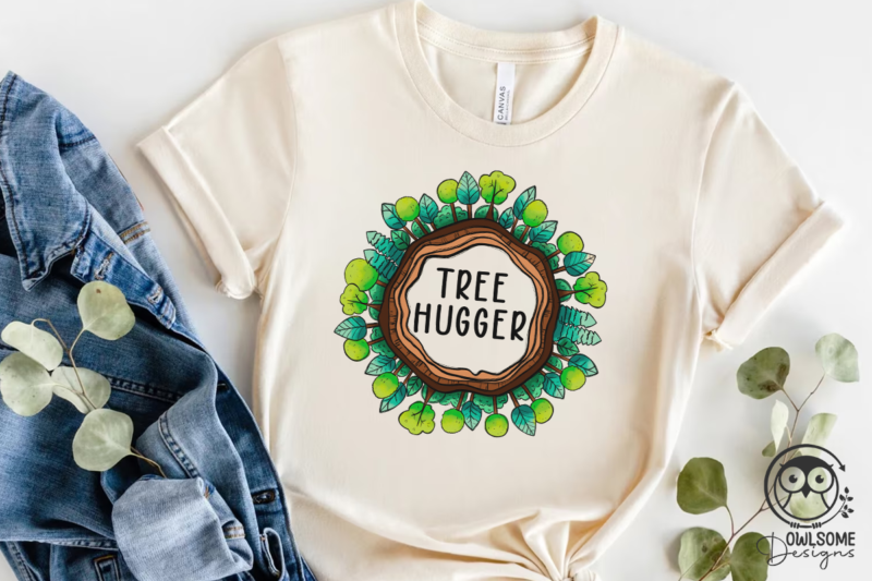 Tree Hugger Earth Day Png Sublimation