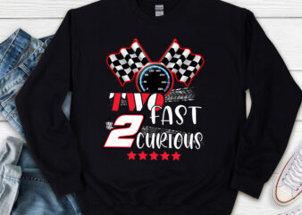 Two Fast 2 Curious Toddler Birthday Decorations 2nd Bday NL 1602 t shirt designs for sale